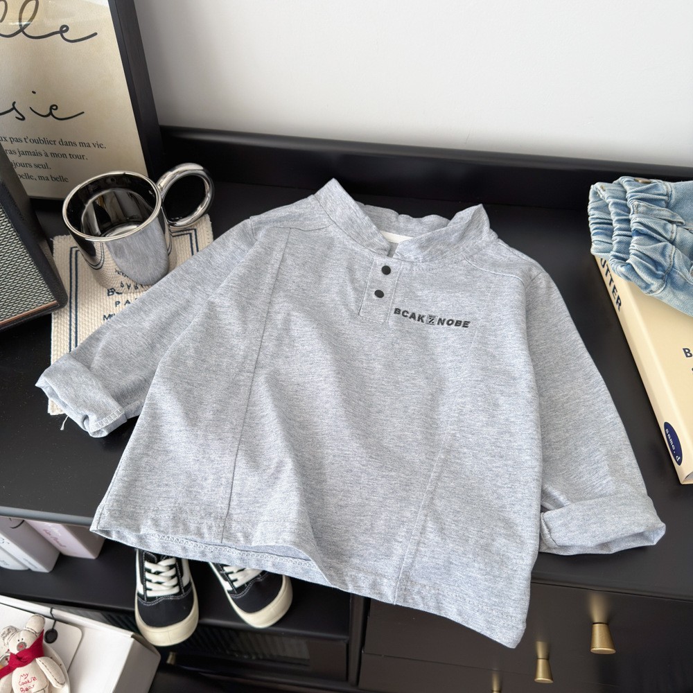 Crianças novo estilo outono novo estilo de manga comprida camiseta POLO moda estilo coreano Casual meninos camada Base r