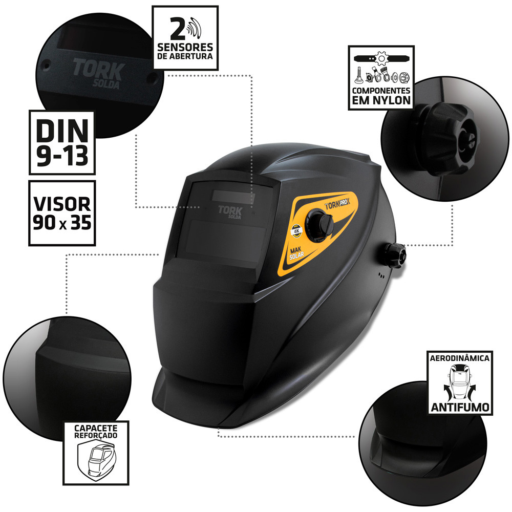 Kit Maquina de Solda 120 Amperes Display Digital Processo Tig e MMA Super Tork com Mascara · foto 2