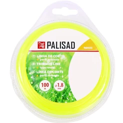 Fio de nylon redondo 1,8 mm x 100 metros para aparadores e roçadeiras - 9684655 Palisad