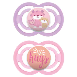 Chupeta Mam Perfect 16+ Meses Rosa Desenhos Sortidos com 2 Unidades