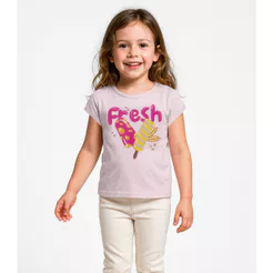 Blusa Infantil Menina Infinita Cor Rosa