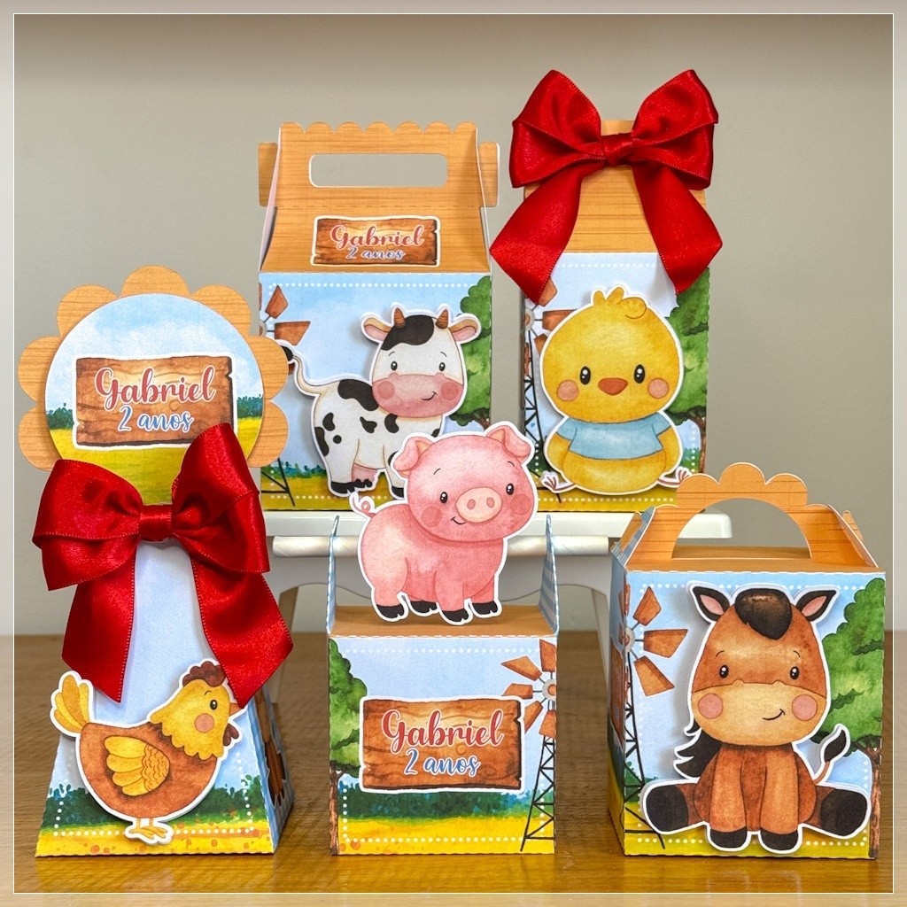 PEGUE E MONTE FAZENDINHA -  Personalizados Fazendinha - kit festa - lembrancinha - aniversário