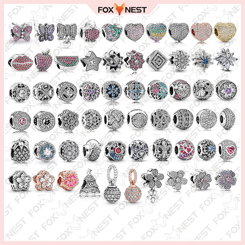 Charme Em Forma De Asa De Borboleta S925 Banhado A Prata Perfeito Para Qualquer Roupa Pingente DIY em Oferta na Shopee