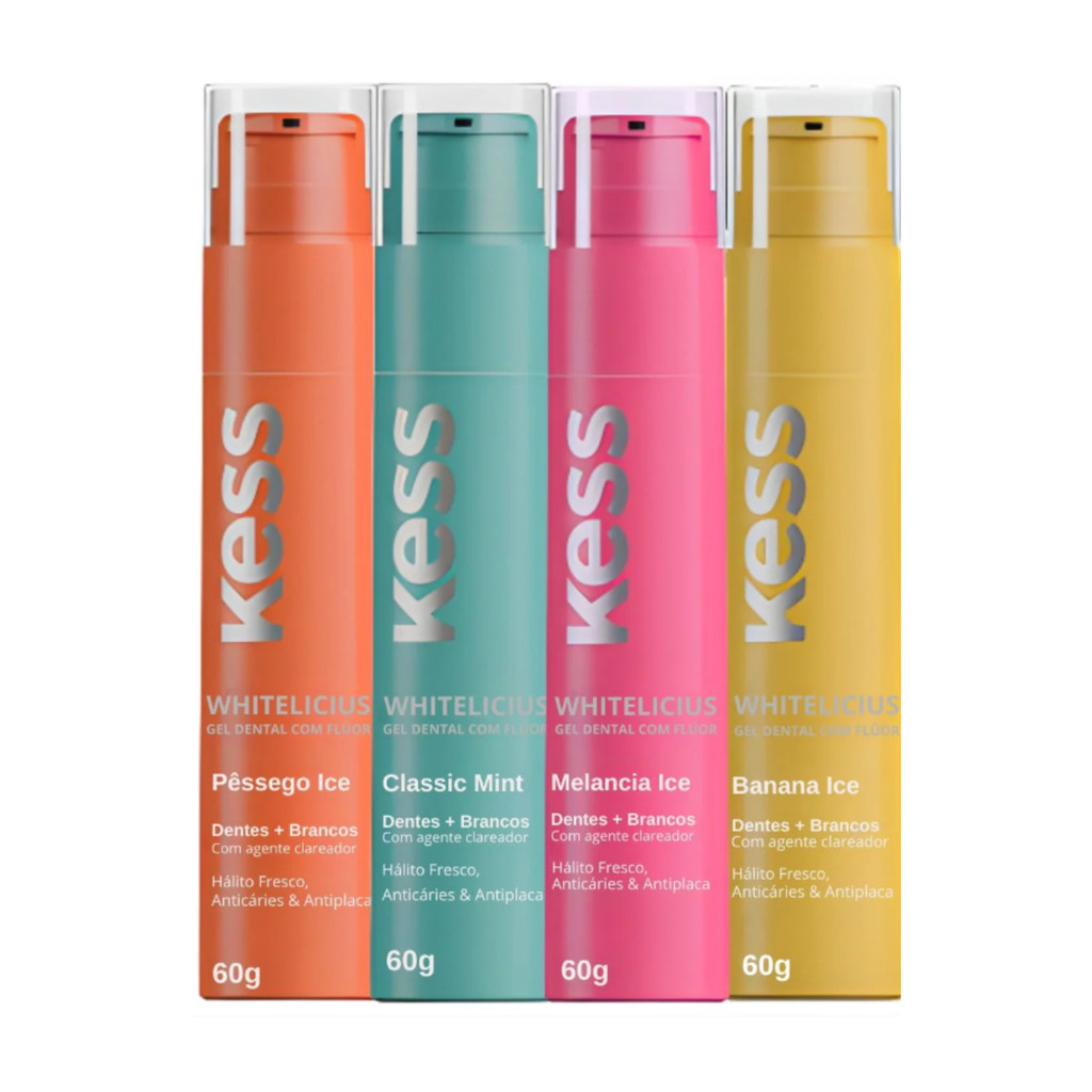 Kess Whitelicious Gel Dental 60g - Escolha o seu