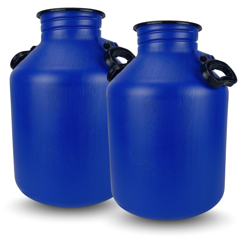 Kit 2 Vasilhames para Transporte de Leite Tarro Galão 20 Litros Injesul Bombona