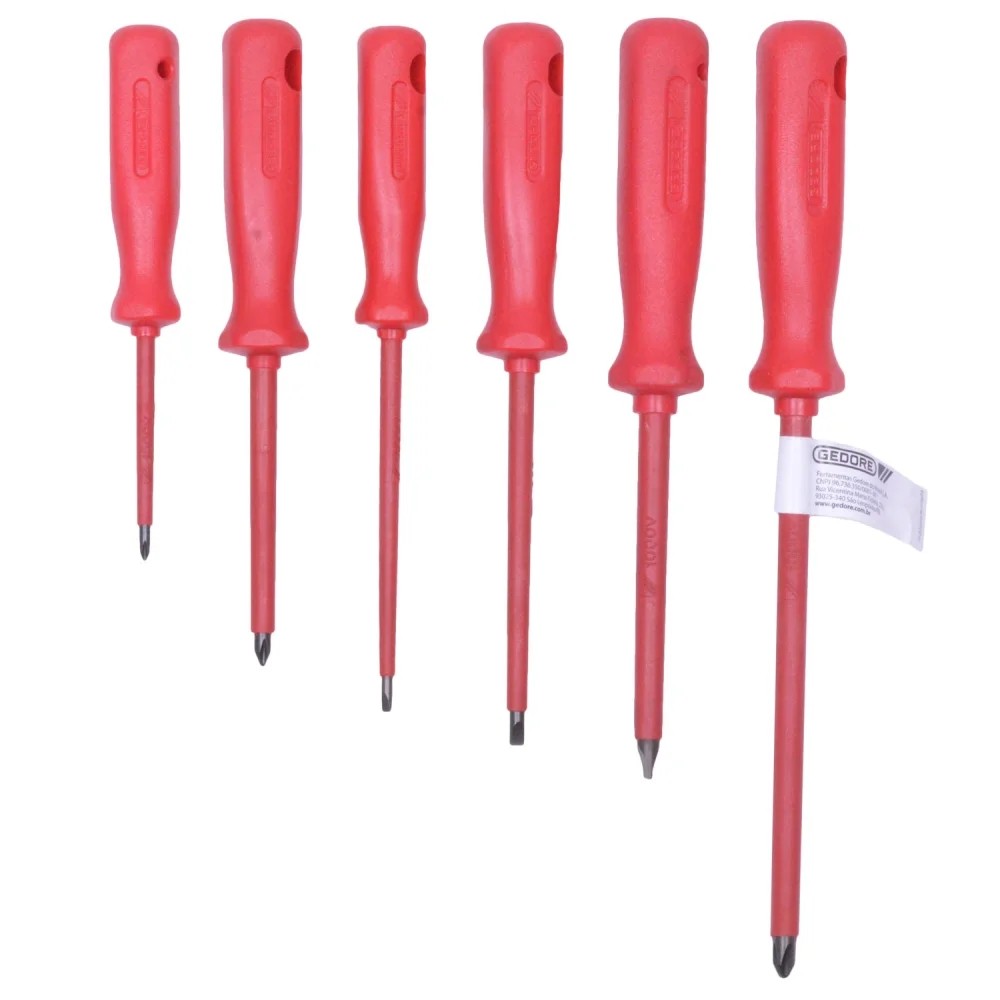 Jogo Chave de Fenda e Phillips Isolada 6pcs GEDORE 150-160NR