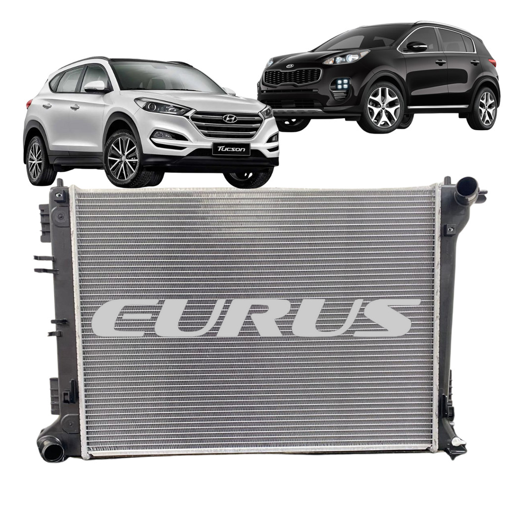Radiador Eurus Tucson Sportage 2.0 Flex 2017 2018 2019