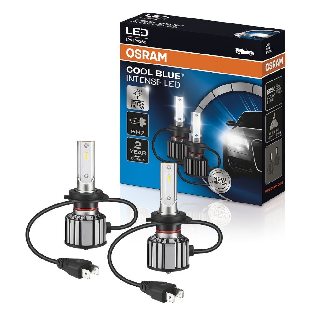Par Lampada Led Cool Blue Cross H7 6000k Branca Azulada