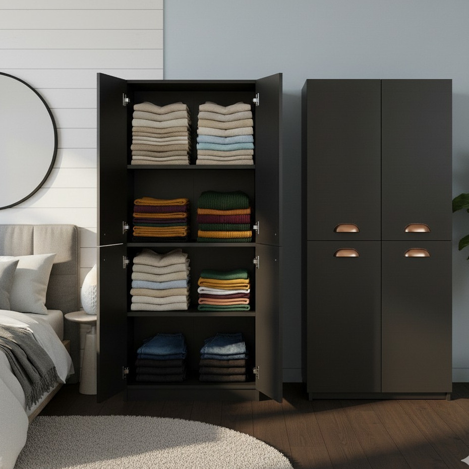 Organizador De Salão de Beleza Compacto Multiuso Moderno 4 portas — imagem 2 de 2