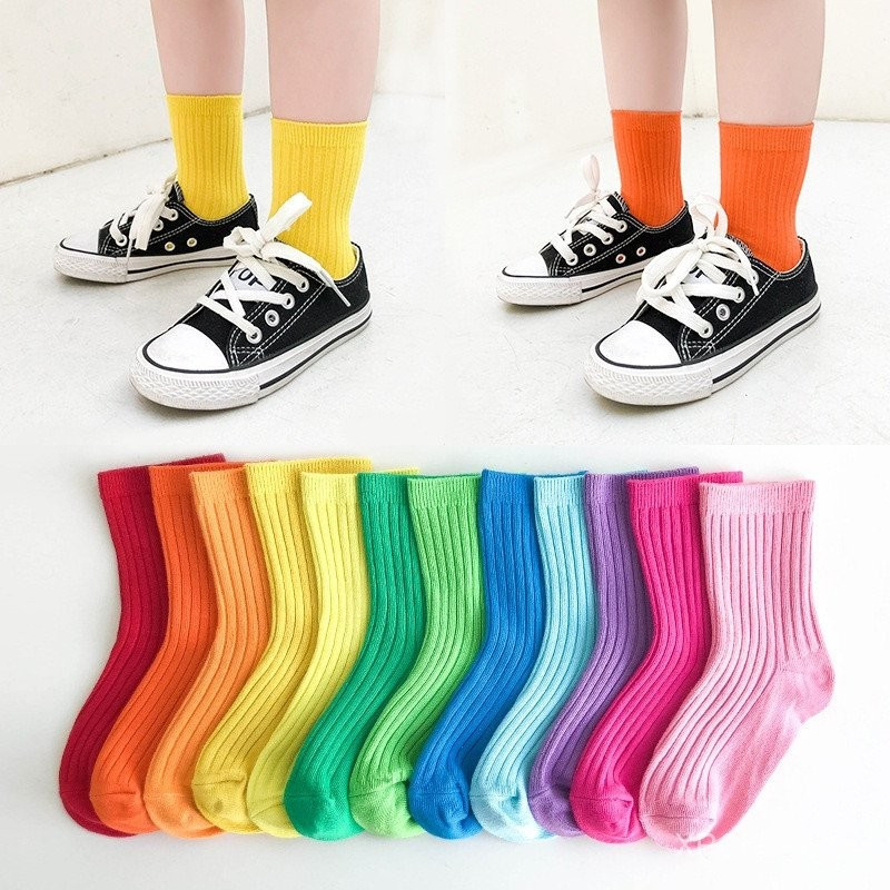 Detalhes do Meia Infantil Feminina De Cores Pastéis Únicas Moda Coreana