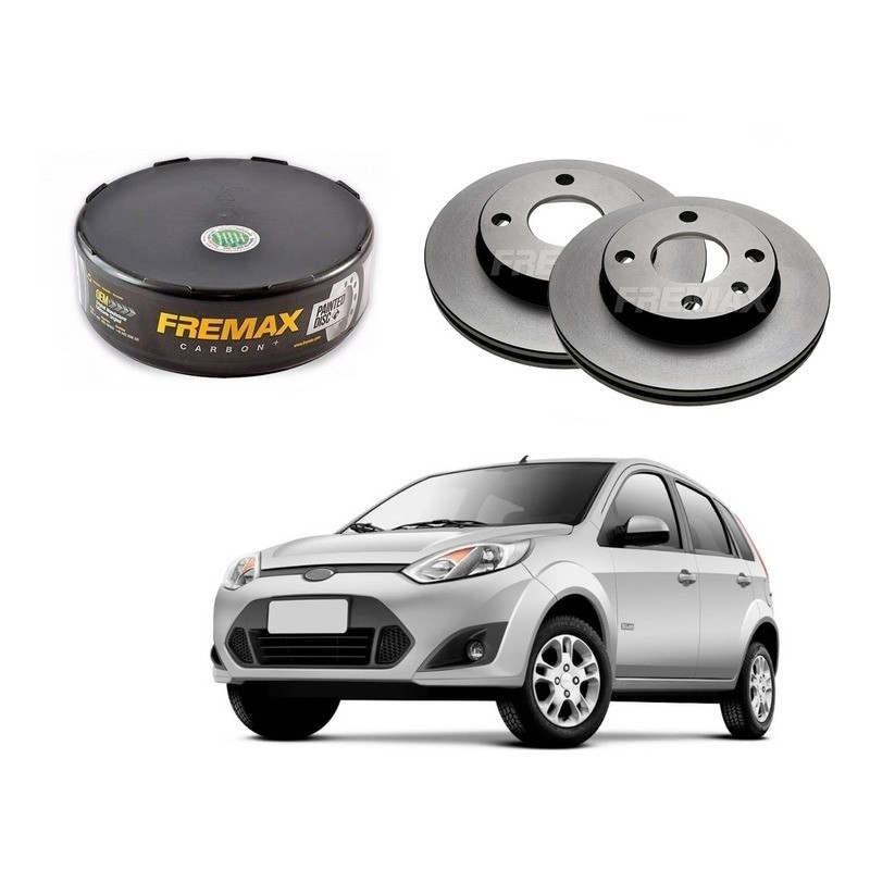 Disco Freio Dianteiro Fiesta 1.6 Sem Abs 2011 A 2014 em Oferta na Shopee