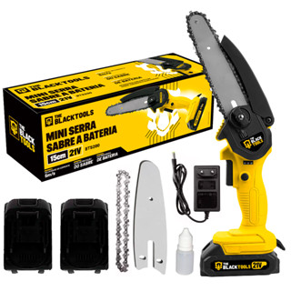Mini Moto Serra Elétrica Com Bateria 21v Recarregável Profissional Bts-200 The Black Tools em Oferta na Shopee