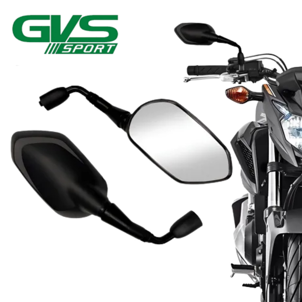 Retrovisor Tiger Sport 660 Haste Curta Rosca Honda GVS Titan 160 150 Fan Start Cbx Acabamento Nylon GVS