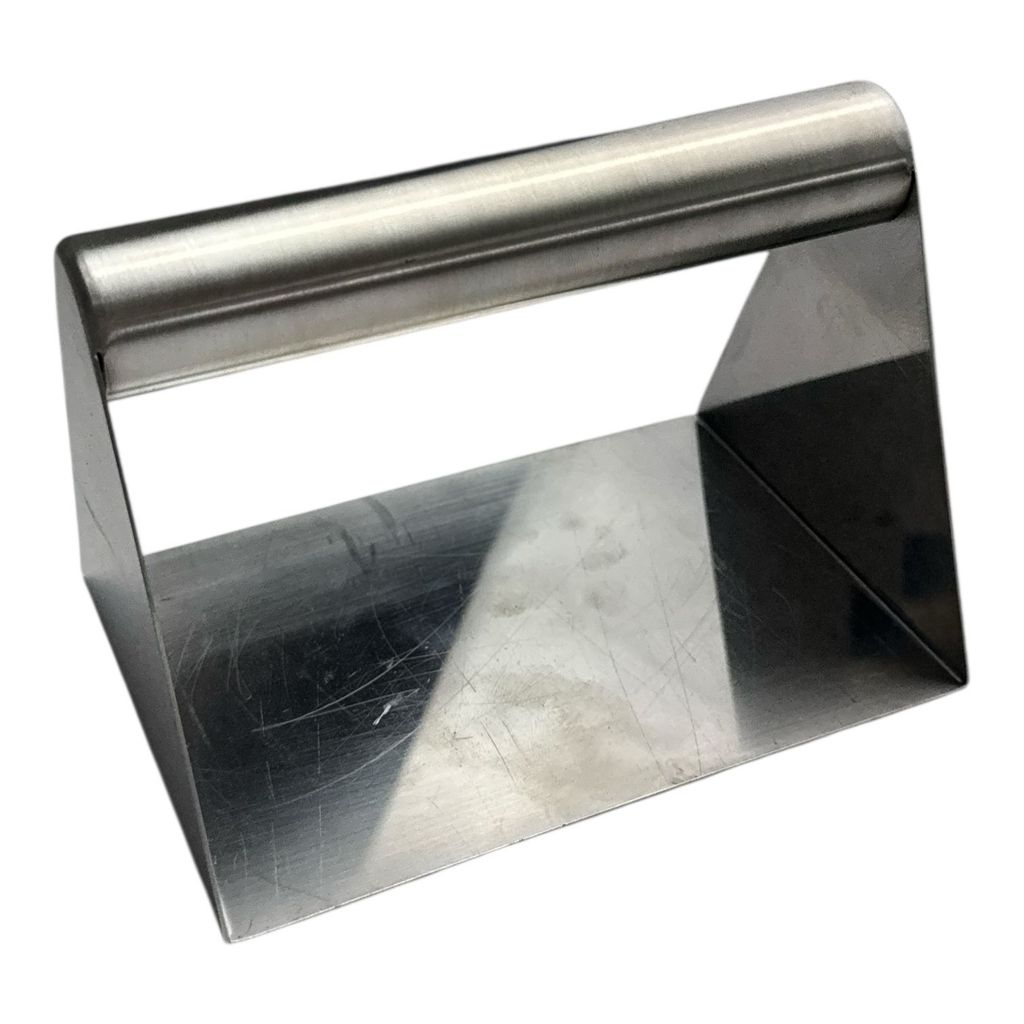 PRENSA SMASH BURGUER E BIFE 10X9,9X14,1CM EM INOX PRENSADOR