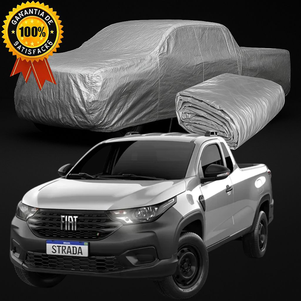 Capa Cobrir Carro Fiat Strada 100% Impermeável Com ou Sem Forro Protege do Sol Chuva em Oferta na Shopee
