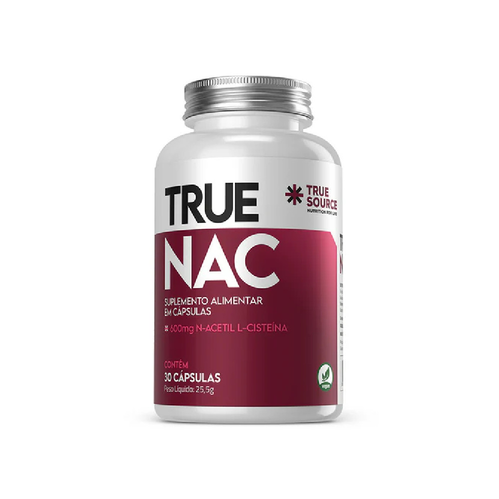 True NAC 600mg 30 Cápsulas - True Source em Oferta na Shopee