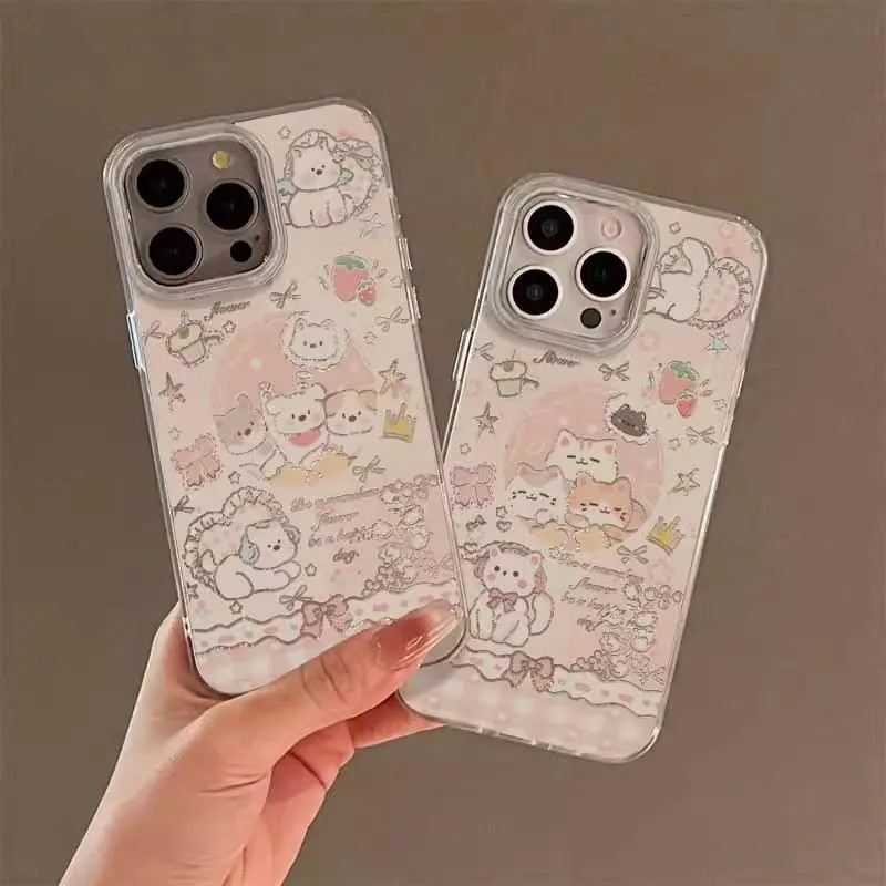 Capinha de celular gradiente de alta qualidade Padrão de gatinho Redmi 12 13C A3 Note 8 11 12 13 Pro Poco F6 X6 Pro em Oferta na Shopee