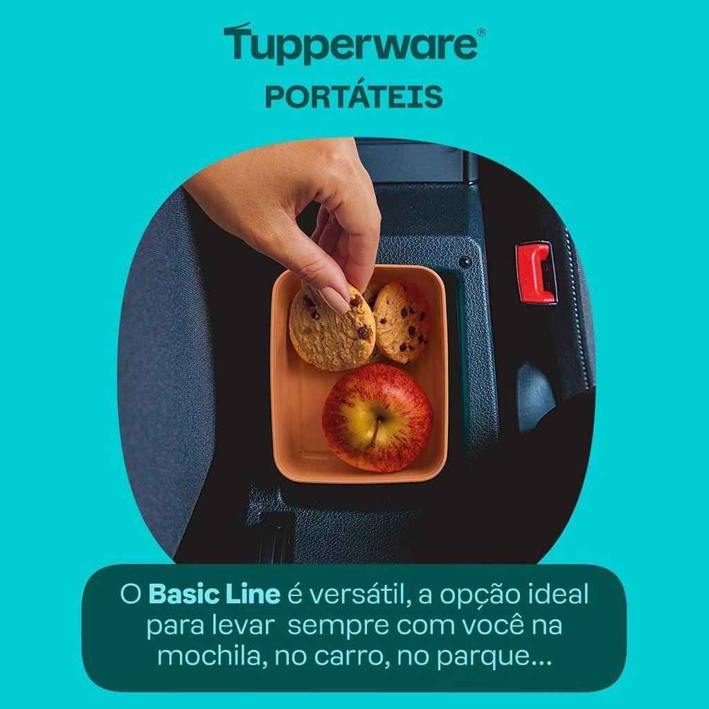 Detalhes do Pote Hermético Tupperware Basic Line 2,5L