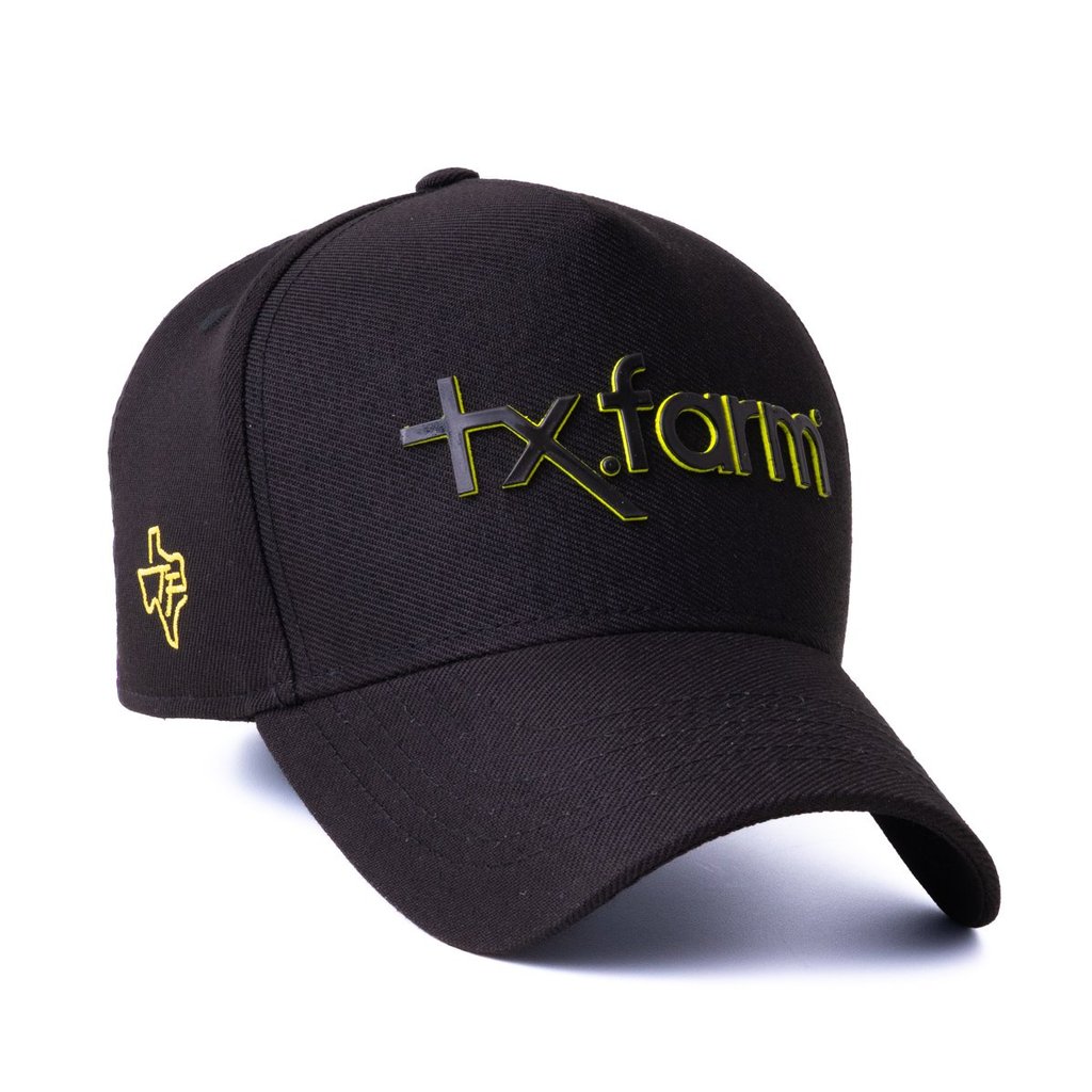Bone Texas Farm - Tf1053 - Preto/ Amarelo
