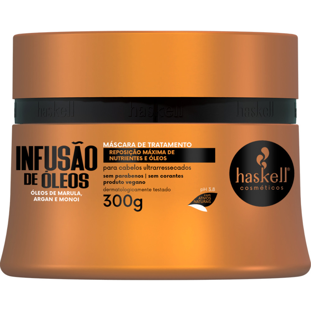 Máscara Infusão de Óleos 300gr Haskell em Oferta na Shopee