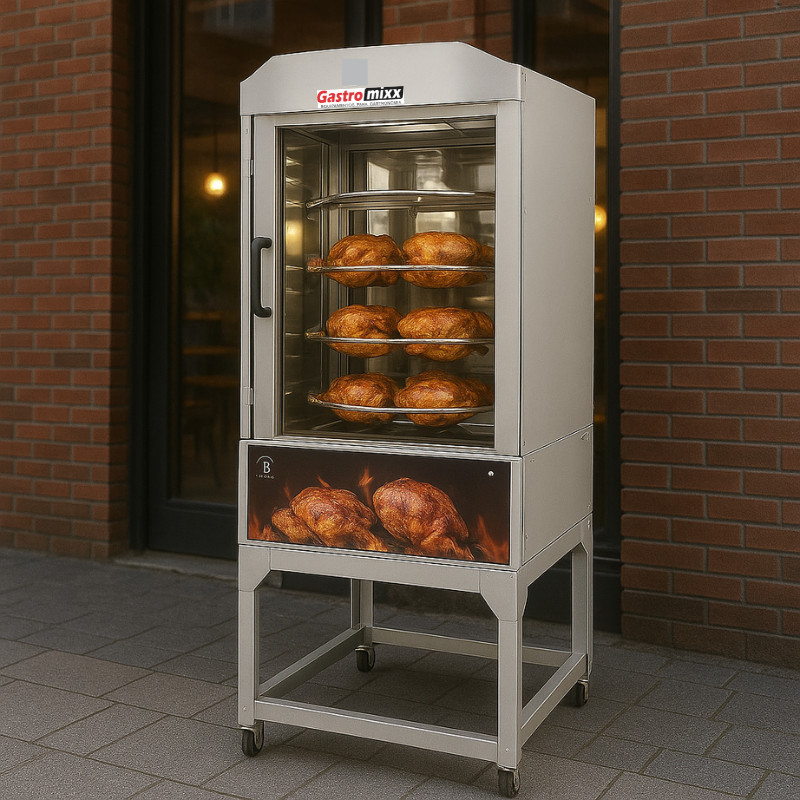 Máquina de Assar Frango Giratória Assador Frangueira Gás 70Kg Gastromixx em Oferta na Shopee