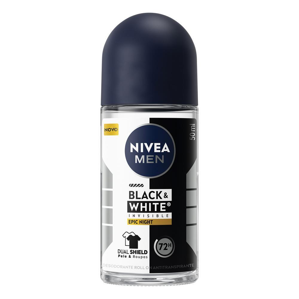 Desodorante Roll-on NIVEA MEN Antitranspirante Black & White Epic Night 50ml
