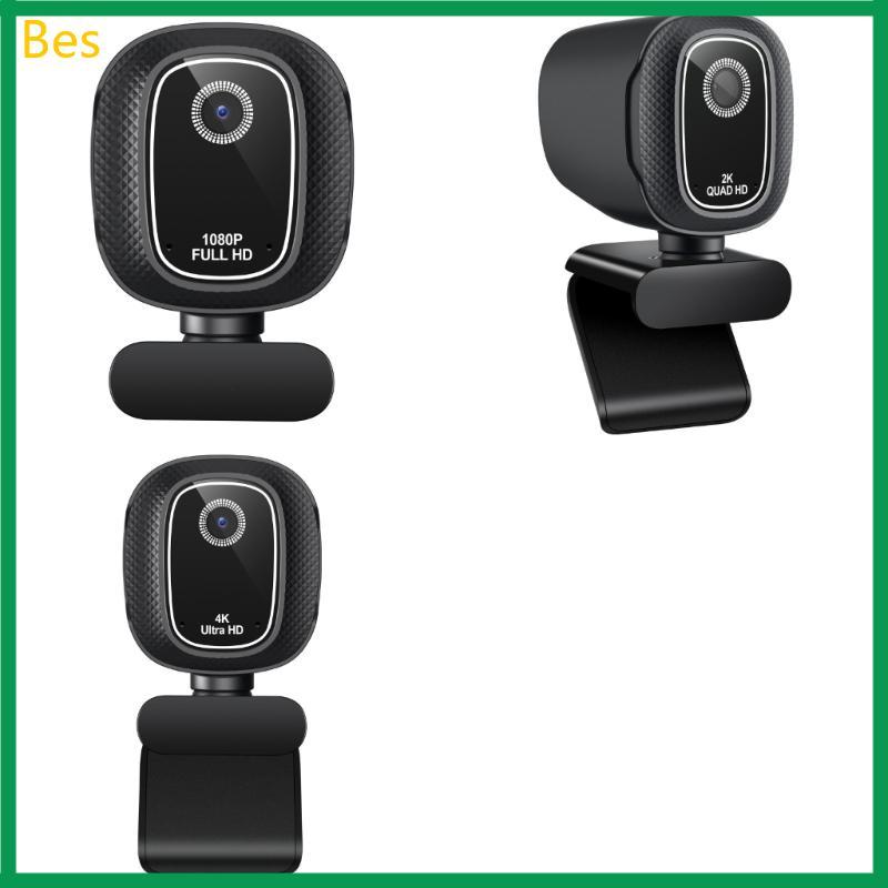 Bes Mountable PC Webcam Com Foco Automático Para Aulas De Chamadas E Streaming