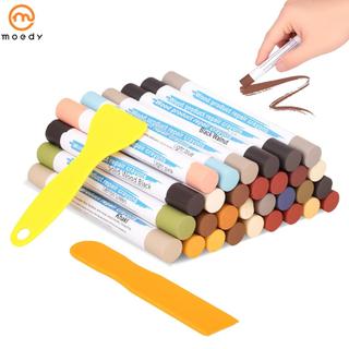 30 Peças Kit De Reparo De Móveis Coloridos Com 2 Raspadores Para Rápido De Arranhões De Piso SHOPSKC5507