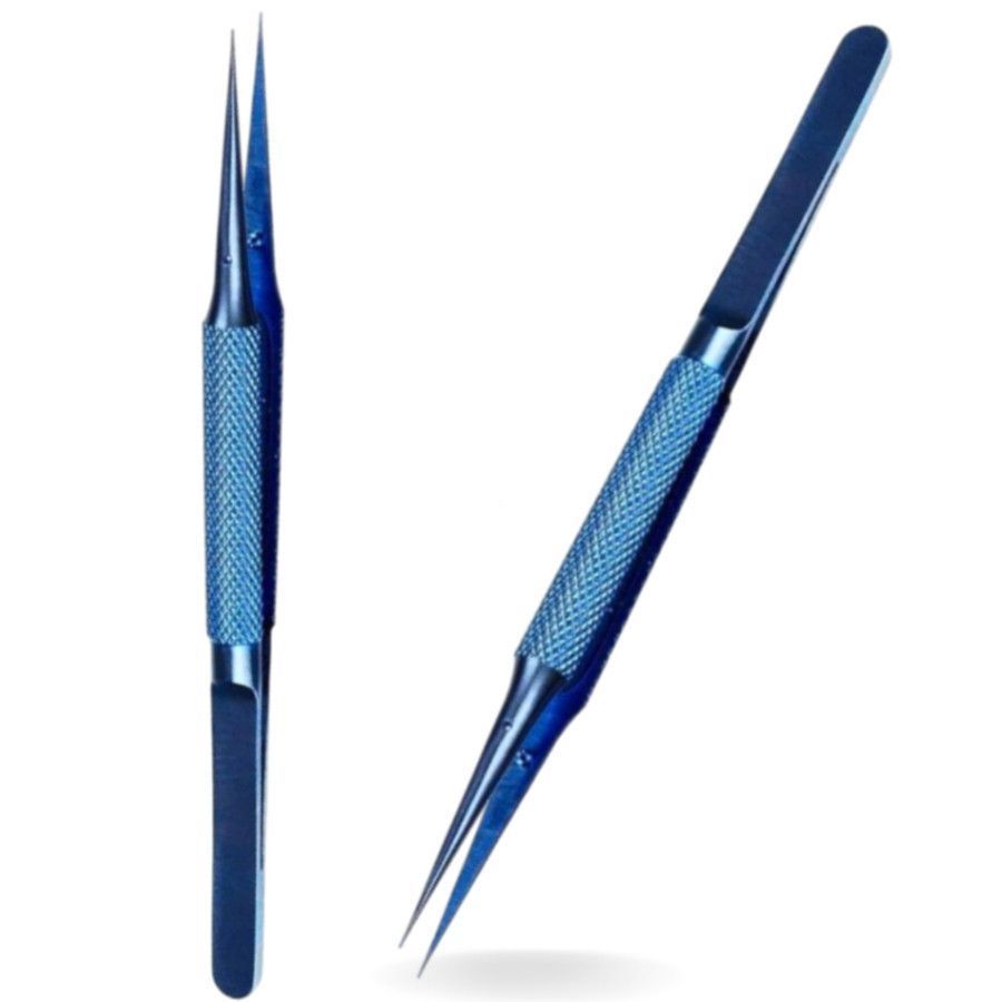 Pinça De Titanio Reparo Celular Reta 14cm Ponta Fina Profissional Precisão Assistencia de Celular