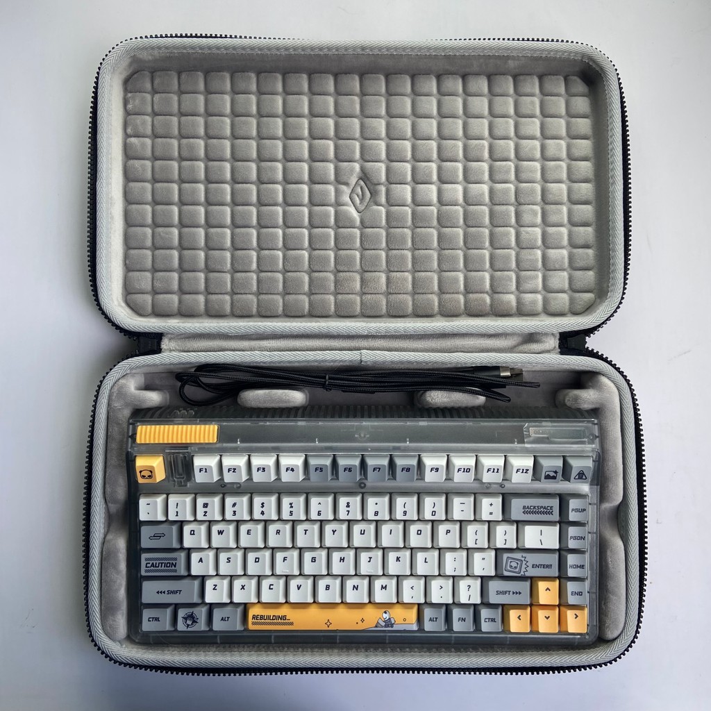 Adequado para IQUNIX fábrica de alumínio OG80 Wormhole três modos sem fio teclado mecânico proteção de armazenamento sac