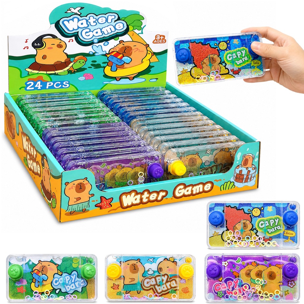 24 Brinquedo Aquaplay Argolas Capivara p/ Sacolinha Surpresa