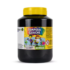 Tinta guache Preto 500ml 520 Acrilex