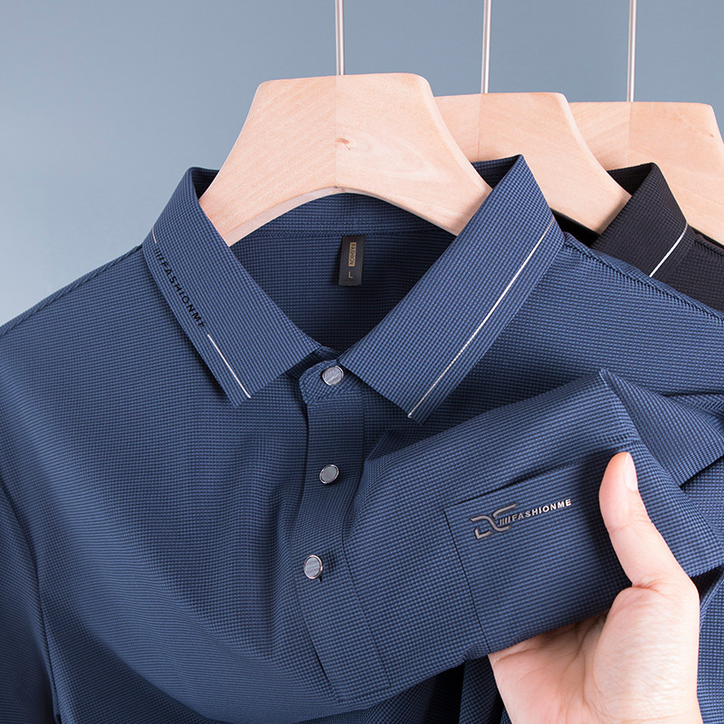 Camiseta masculina de manga curta roupas de verão roupas superiores novo estilo camisa POLO dia dos pais roupas de pai d