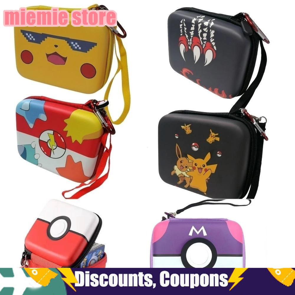 Bolsa de armazenamento de cartas Pokémon nova em folha, adequada para coletar e trocar cartas, pode conter caixas de car