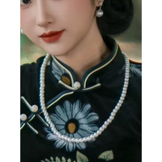 Imitação de pérola colar Cheongsam acessórios novo estilo chinês estilo nacional clavícula corrente de comprimento médio