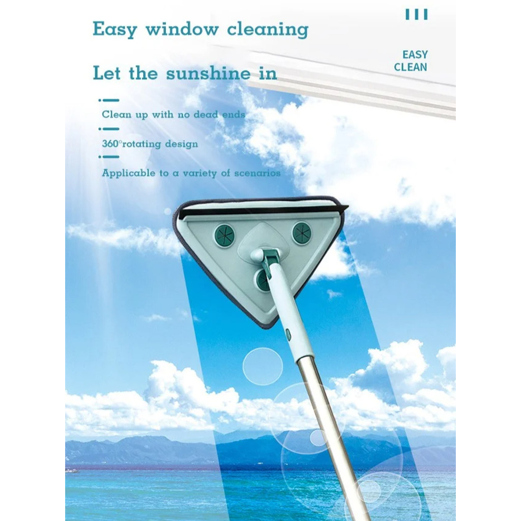 【Compacto】Casa Parede Mop Retrátil Vidro Apagador Chenille Fenda Mini Mop Limpeza Paredes Teto Mop Ajustável