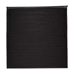 Persiana Horizontal PVC 25mm 140x130cm Preta Conthey Evolux - D148034C
