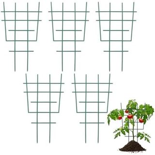 Treliça De Plantas S De 12 Polegadas Para Trepadeiras Internas , Mini Jardim Empilhável De Plástico De 5 Unidades Videir