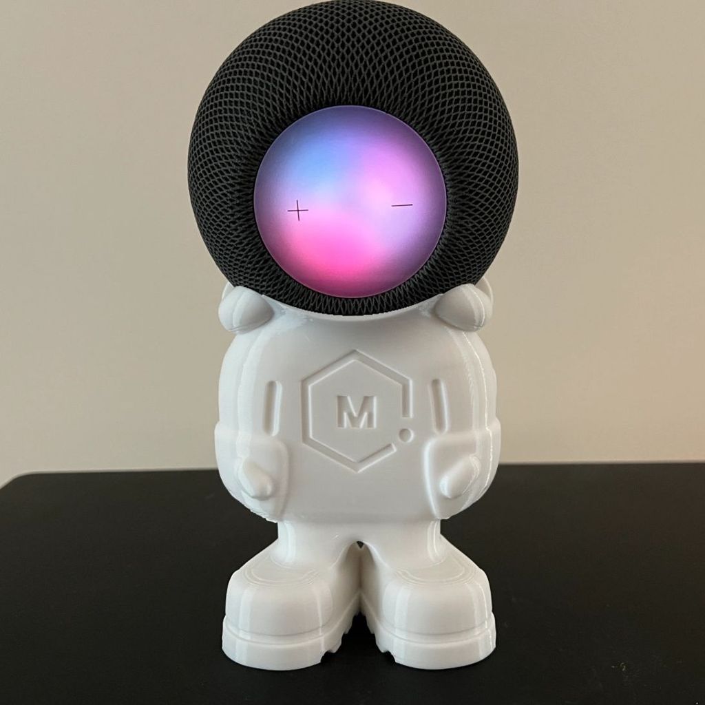 Base Decorativa De Alto-Falante De Astronauta Compatível Com Apple HomePod Mini , Suporte De Exibição De Mesa De Impress
