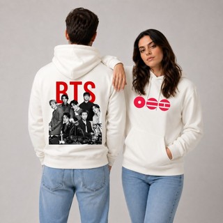 Moletom Canguru C/ Capuz BTS Group Banda Blusa de Frio Casaco 100% Algodão Premium Envio Rápido