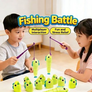 Brinquedo Pesca Criativo Peixe Expansível Para Diversão Interna, Entretenimento, Jogo, Conjunto Habilidad