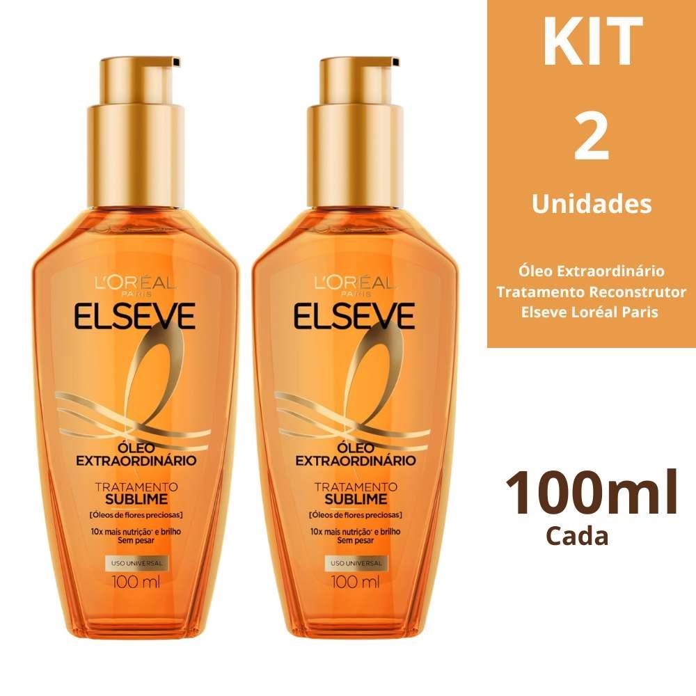 Kit 2 Un Óleo Extraordinário Elseve Reconstrutor L'Oréal