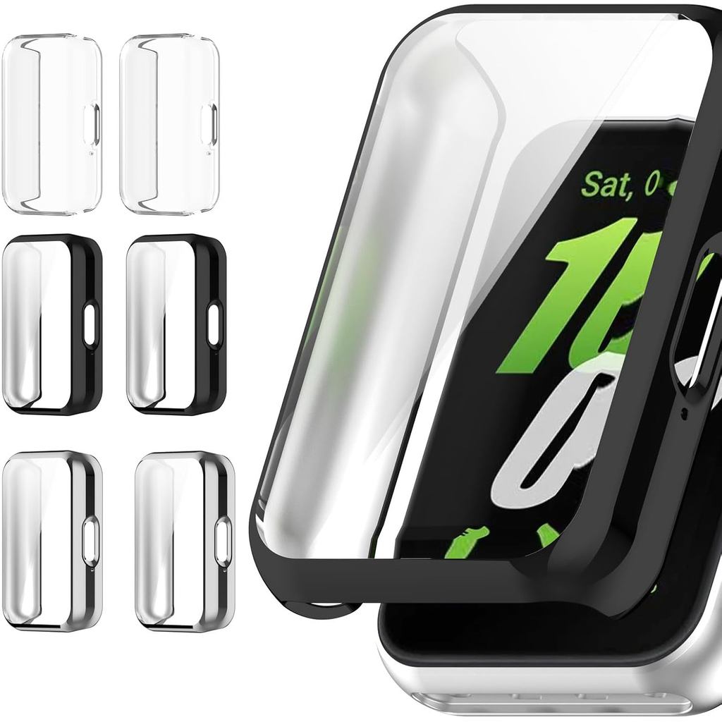 (6 Peças) Capas Protetoras de Tela Compatíveis com o Relógio SAMSUNG Galaxy FIT 