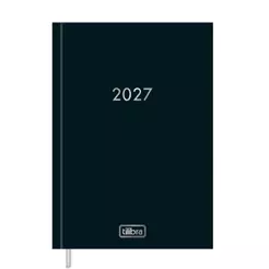 Agenda executiva costurada diária Napoli 192x134mm 2027 Tilibra