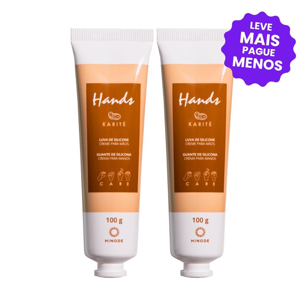 Kit 2 Luva De Silicone Hands Karité