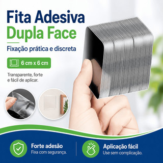 120 Pcs Fita Adesiva Dupla Face Forte e Removível para Montagem em Paredes de Madeira
