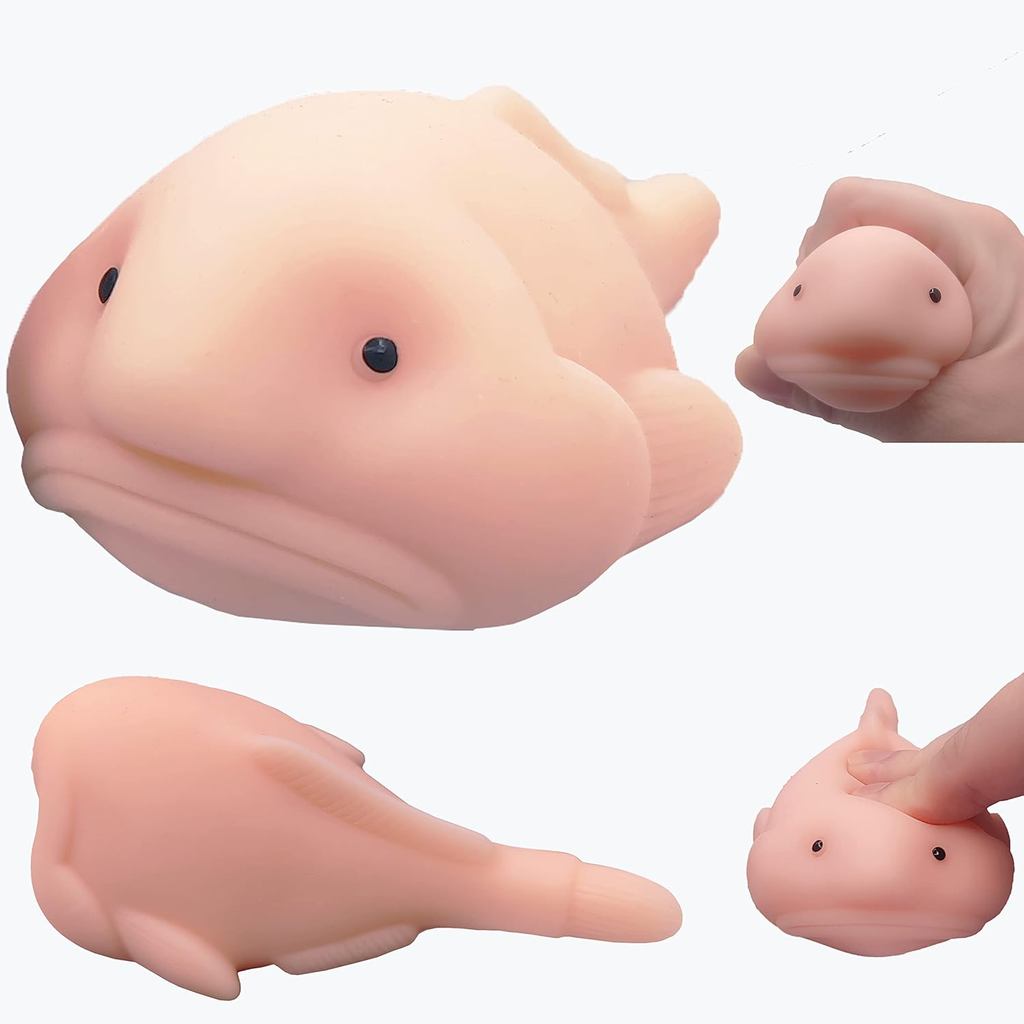 Brinquedo Fofo Blobfish, Perfumado, Brinquedos Mochi Blob Fish para Aliviar o Estresse, Brinquedo Sensorial para Criança