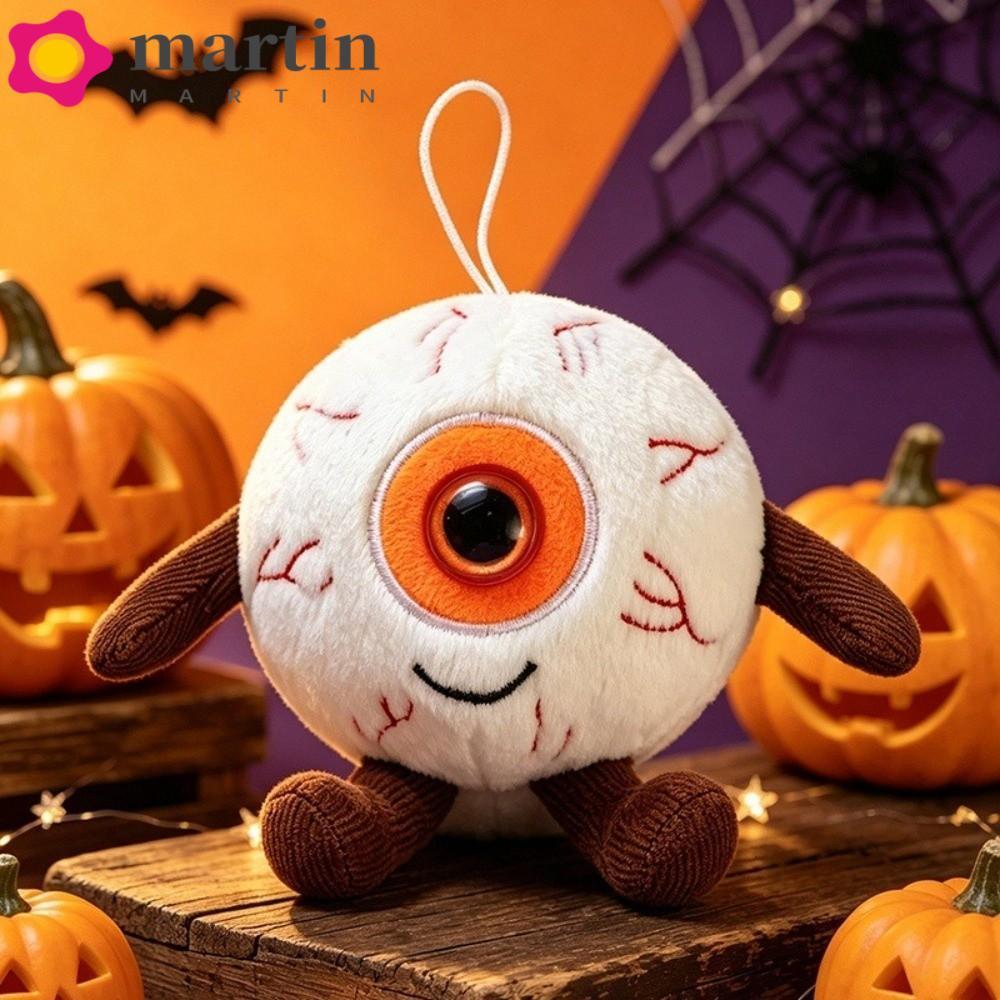 MARTIN Halloween Pingente De Olho Assustador , Mini Pelúcia Simulado Com Listra 
