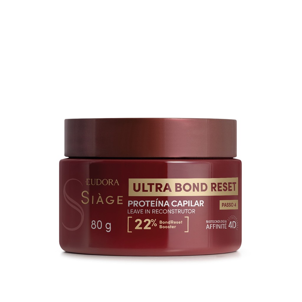 Eudora Siàge Ultra Bond Reset Leave-In Reconstrutor Proteína Capilar 80g