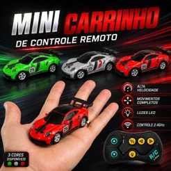 Miniatura carrinho de controle remoto porsche 1/64 8cm